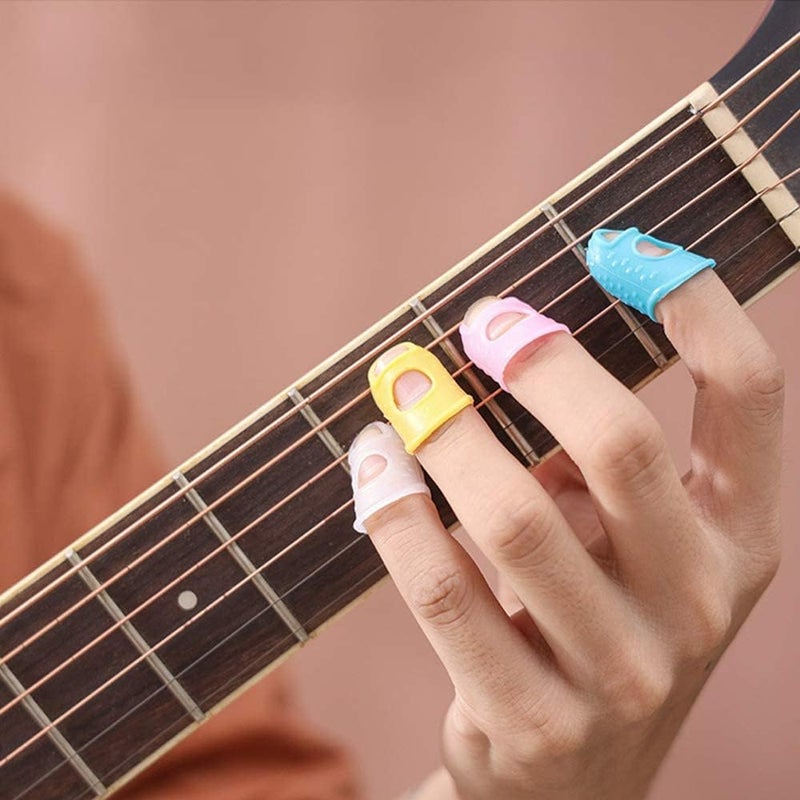 DreamAug Guitar Fingertip Protectors, 25-Pack Silicone Finger Covers for Guitar/Ukulele/Banjo/Mandolin – Breathable, Flexible, Non-Slip Practice Sleeves, Mixed Colors with Storage Case, Reusable - Image 5